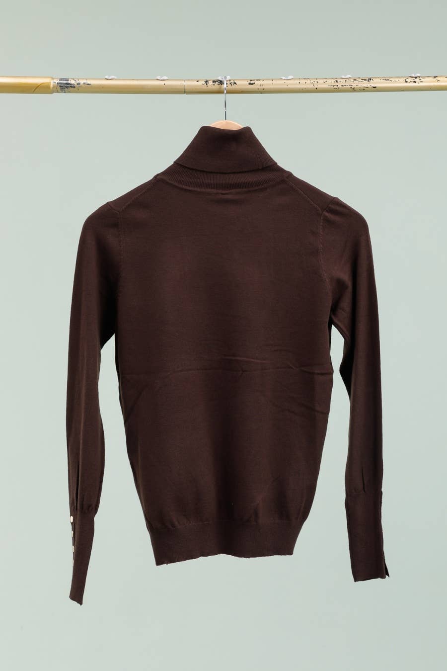 DIX-ONZE - Wholesale Knit Sweater - Women's - Basic Turtleneck Sweater – The Warm Essential with Button Details8