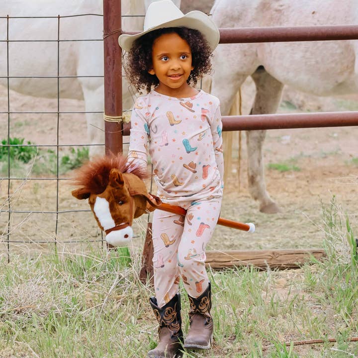 Copper Pearl - Wholesale Sleepwear Set - Kids - 2pc Long Sleeve Pajama Set - Cheyenne