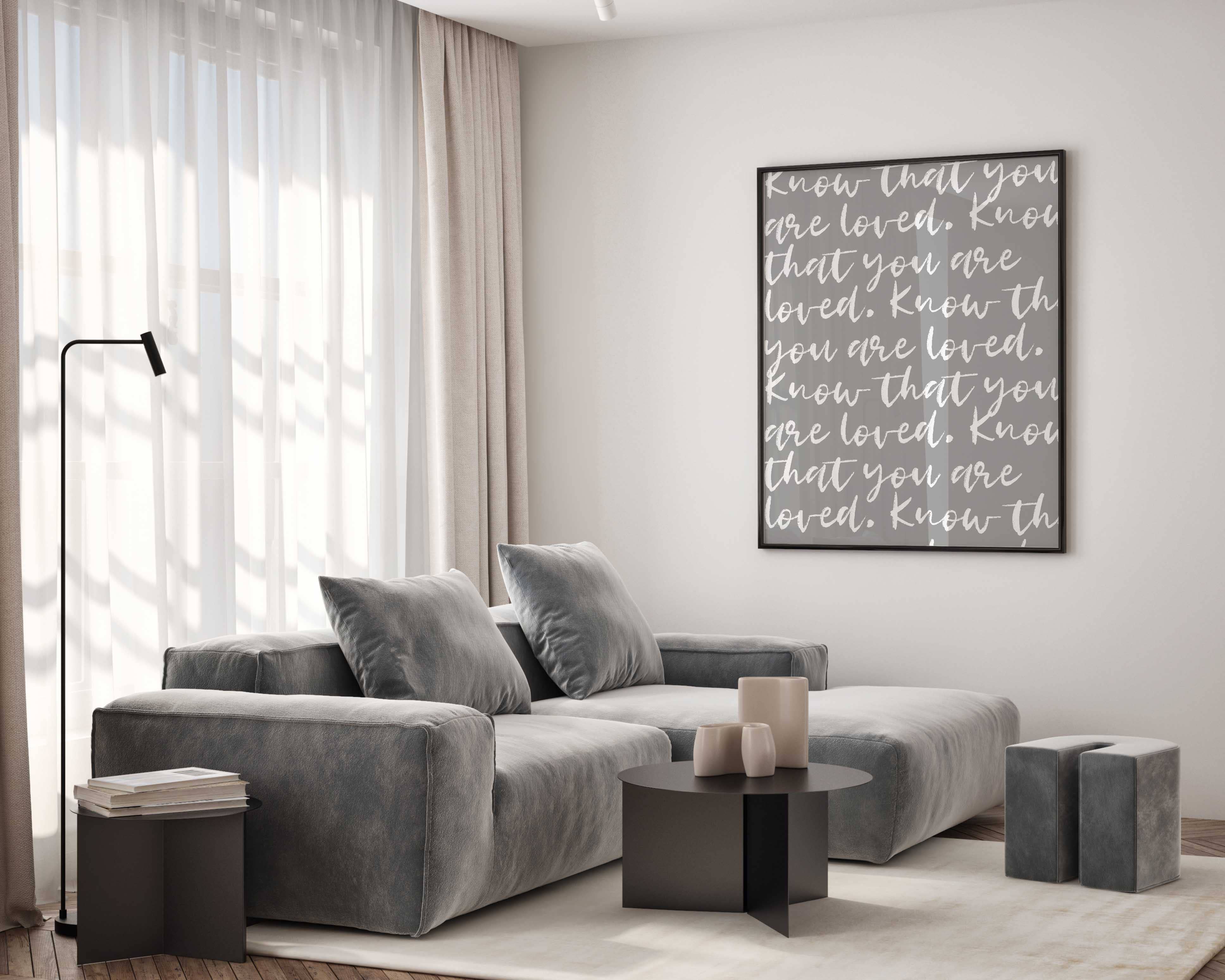 D'LUXE PRINTS - Wholesale Art Print - Know That You Are Loved Script Print4