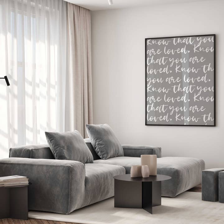 D'LUXE PRINTS - Wholesale Art Print - Know That You Are Loved Script Print4