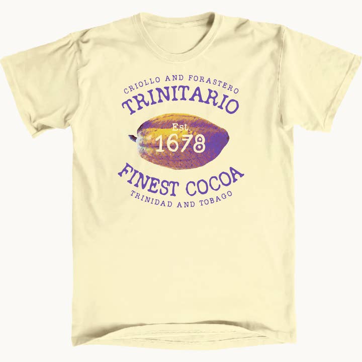 T-shirt Premium Trinidad Cocoa por atacado de Salt Water Colours