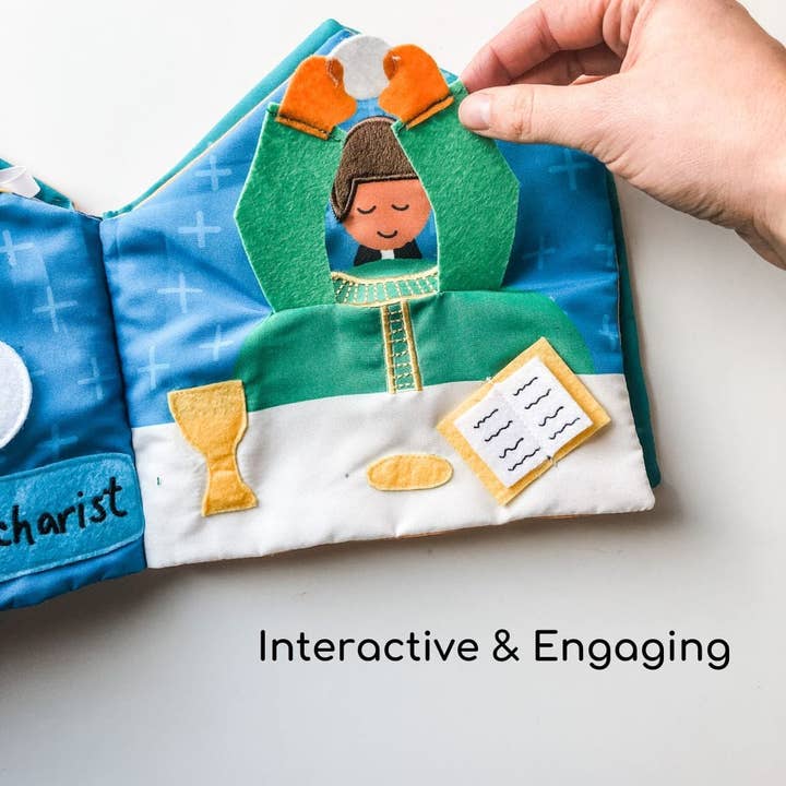 The Little Rose Shop - Wholesale Baby & Toddler Book (0-2) - Catholic Mass Quiet Book4