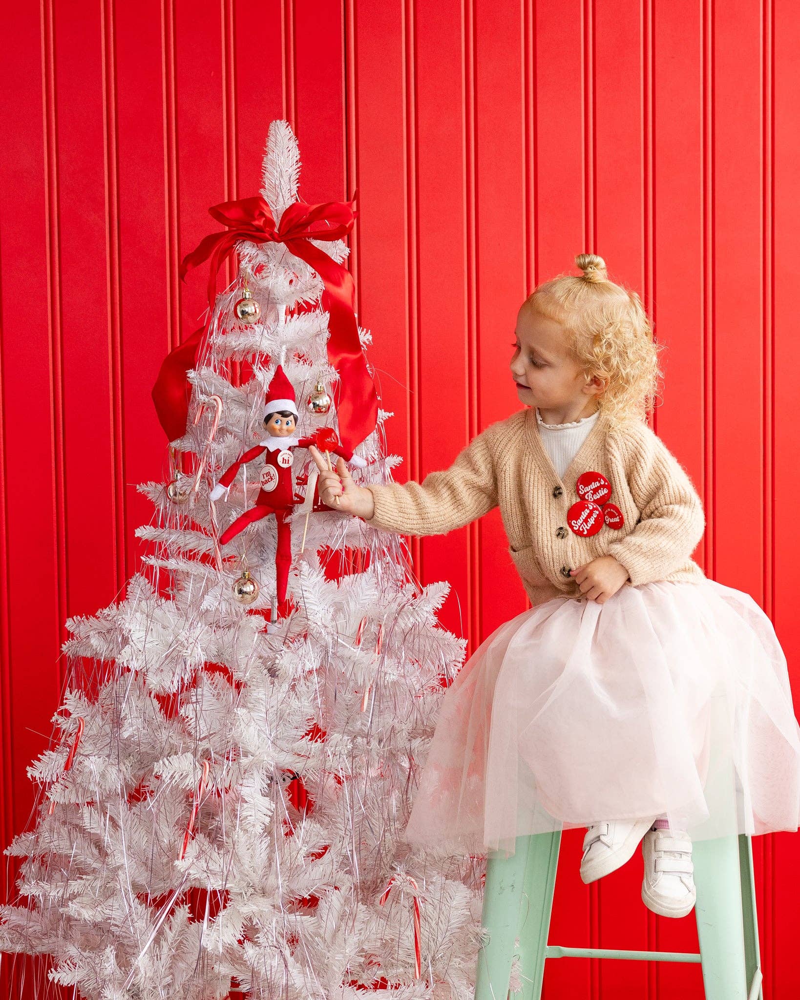 My Mind’s Eye – wholesale Christmas decoration – ELF1108 - Elf Pennant and Buttons Set6