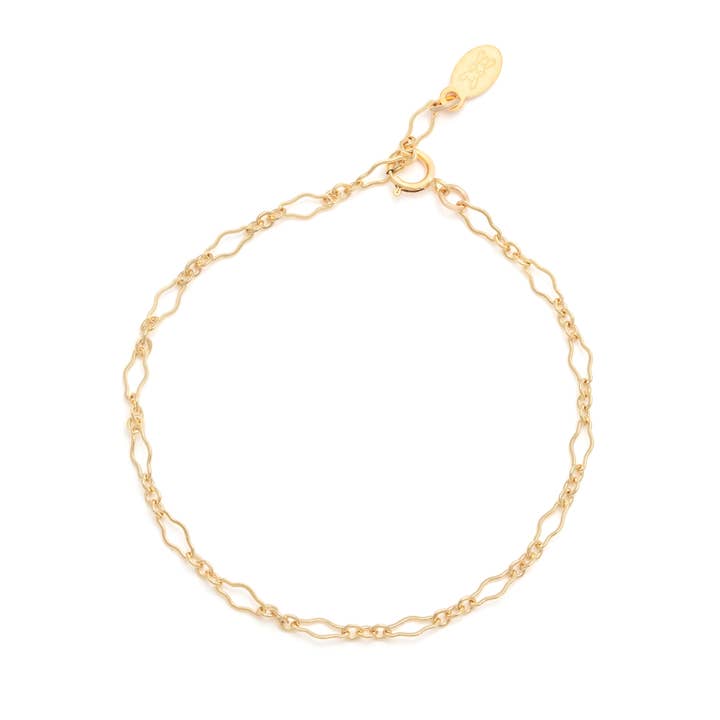 Leah Yard Designs - Wholesale Link & Chain Bracelet - Mini Jolie Bracelet - Gold