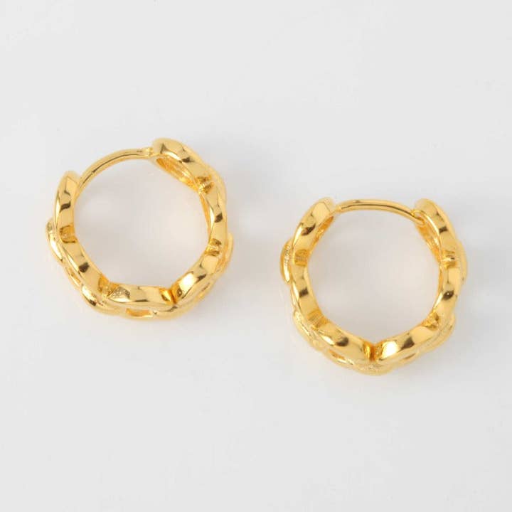 Infinity Huggie Hoop Earrings for wholesale by Silla