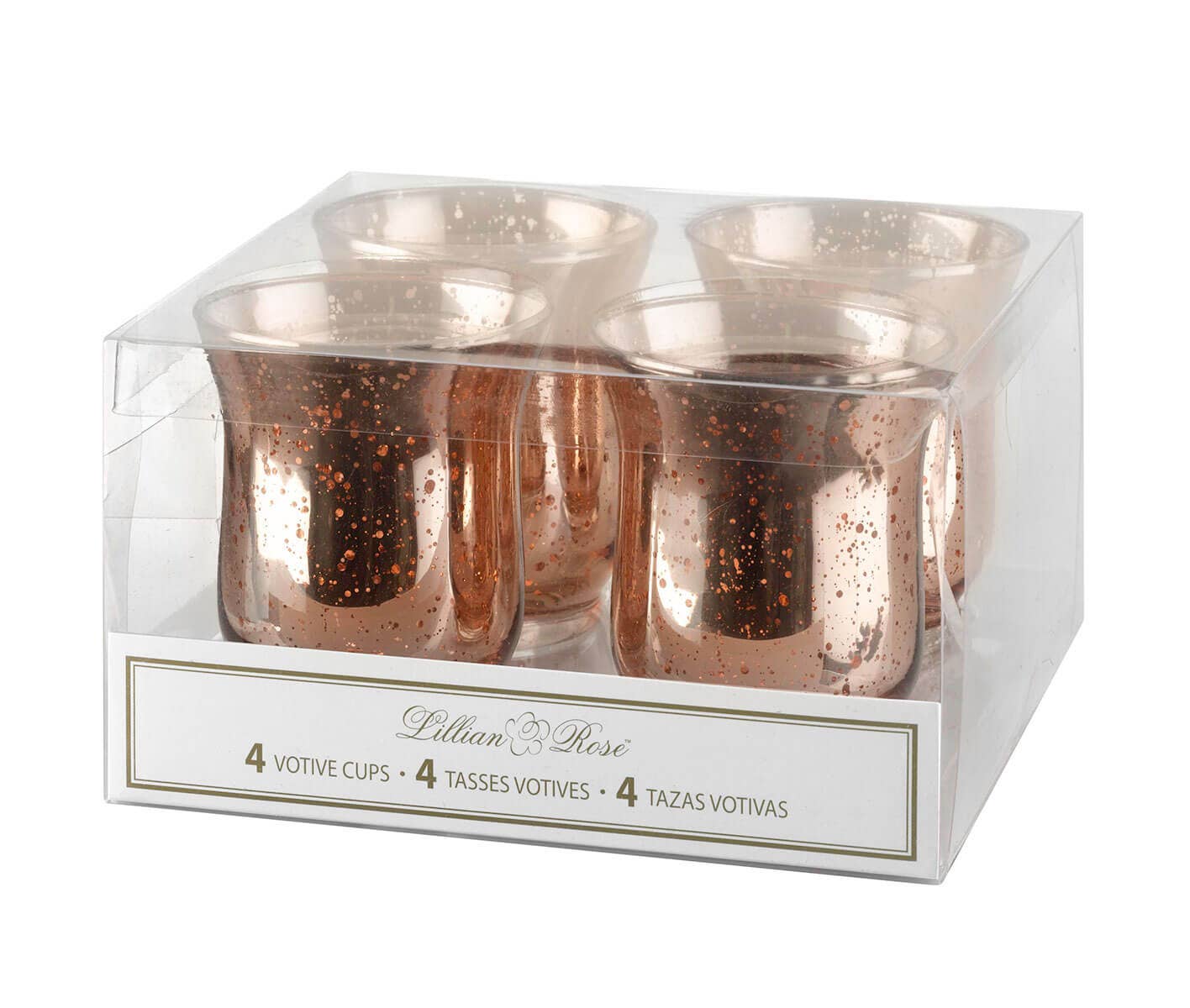 Lillian Rose – wholesale Candle holder – Copper Mercury Tulip Shaped Glass Votive or Tea light Holder2