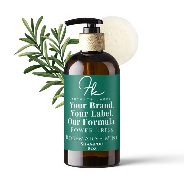 Shampoing Power Tress au romarin et à la menthe pour la vente par FK Private Label Labs