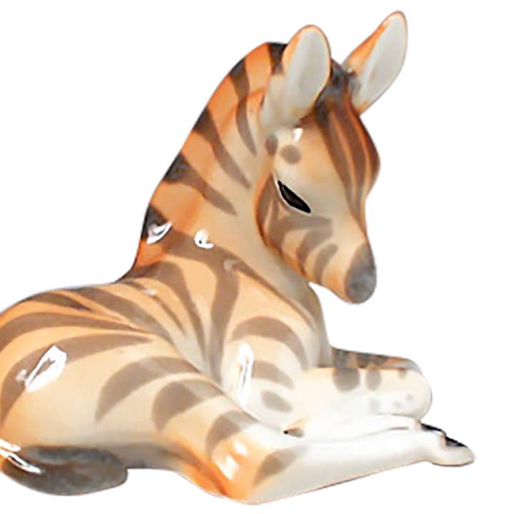Golden Cockerel – wholesale Decorative figurine – Baby Zebra Lying Down Figurine