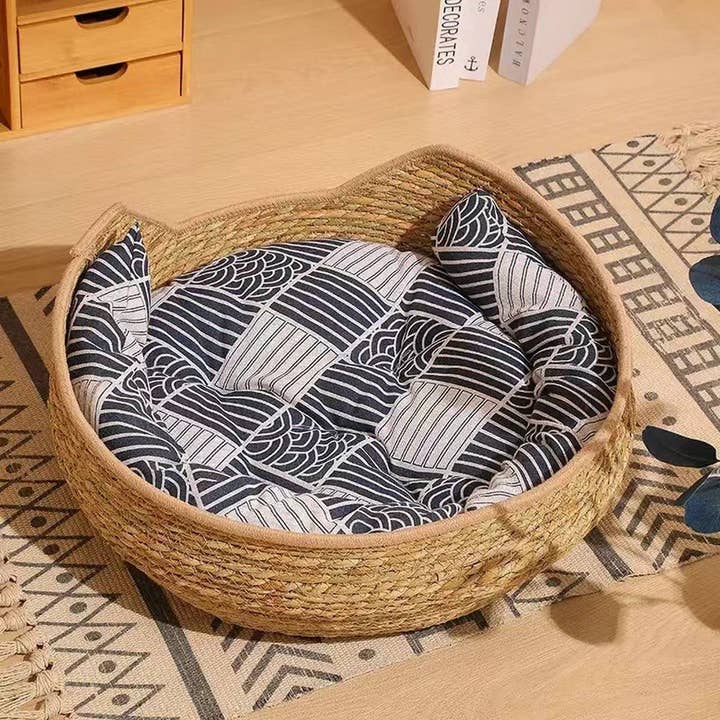 PAWPAWwholesale - Wholesale Pet Bed - Cat/Dog - Woven pet bed soft mat, two uses in one bed_CWMM65674