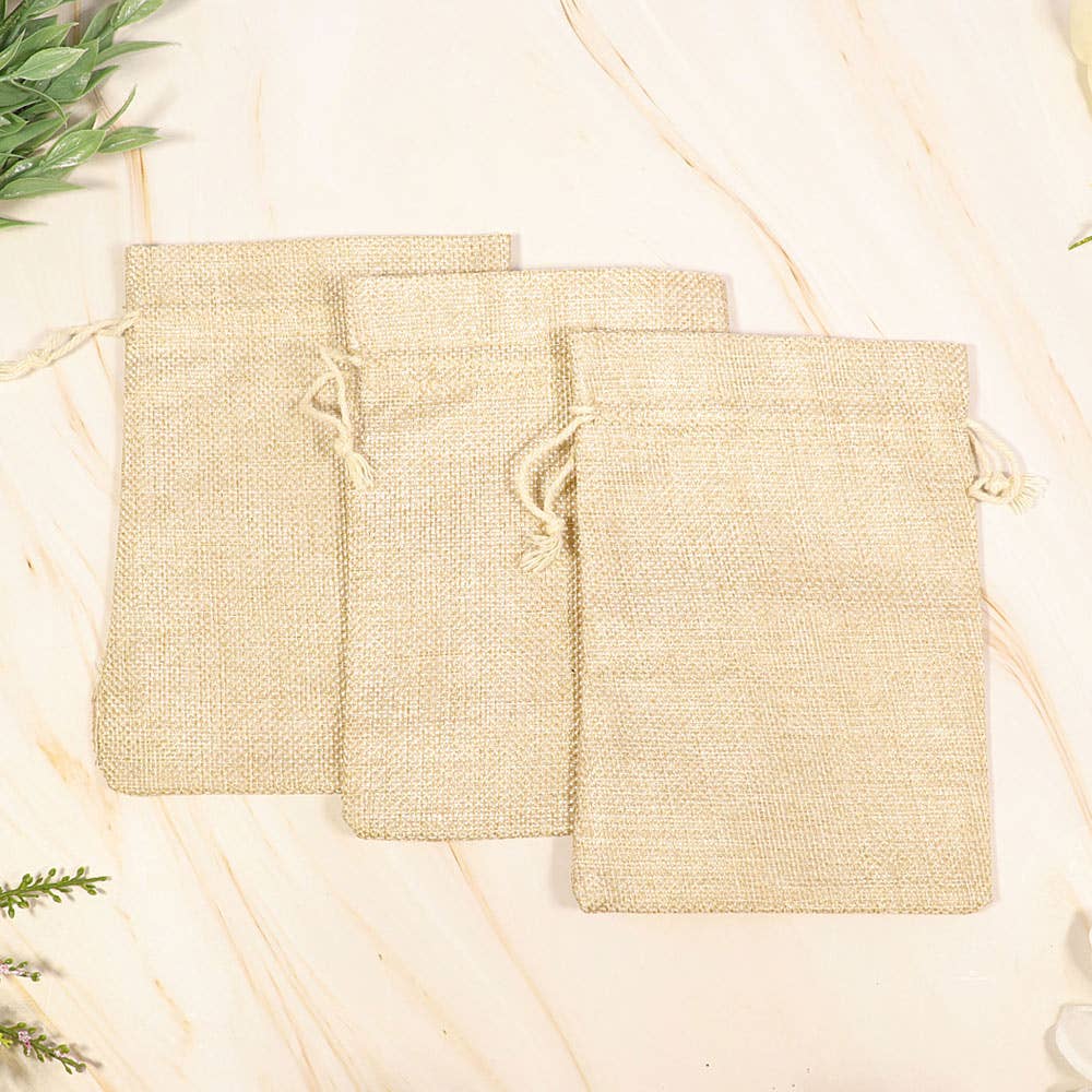 Natures Artifacts Inc - Wholesale Gift Bag - Jute Gem Bags - Large (Pack of 12)4