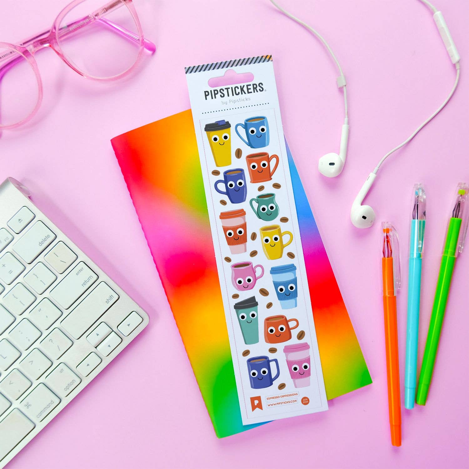 Pipsticks - Wholesale Sticker - Googly Eyed Espresso Expressions2