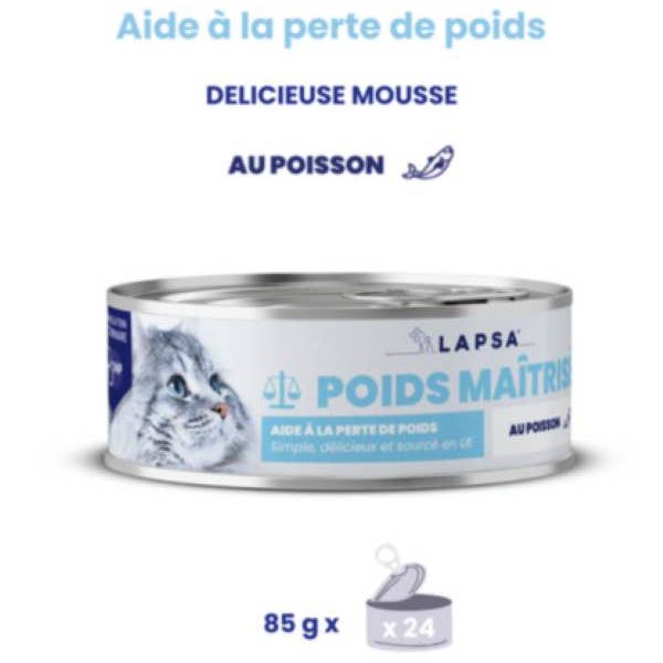 LAPSA - Wholesale Pet Food - Cat - Lapsa - Cat Mousse Weight Control (ONP) - White Fish - 24x85g1