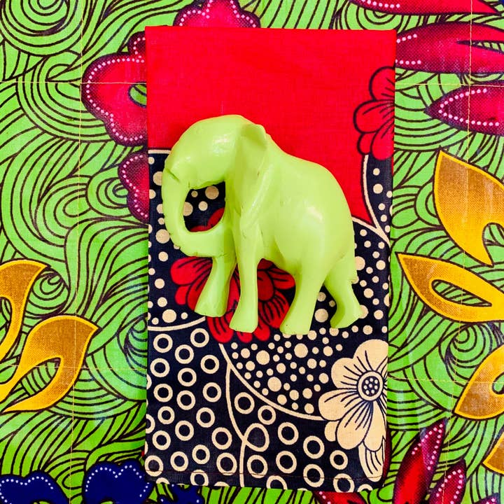 Green Elephant Napkin Rings - Ring Set for wholesale by Zambezi Joy Society