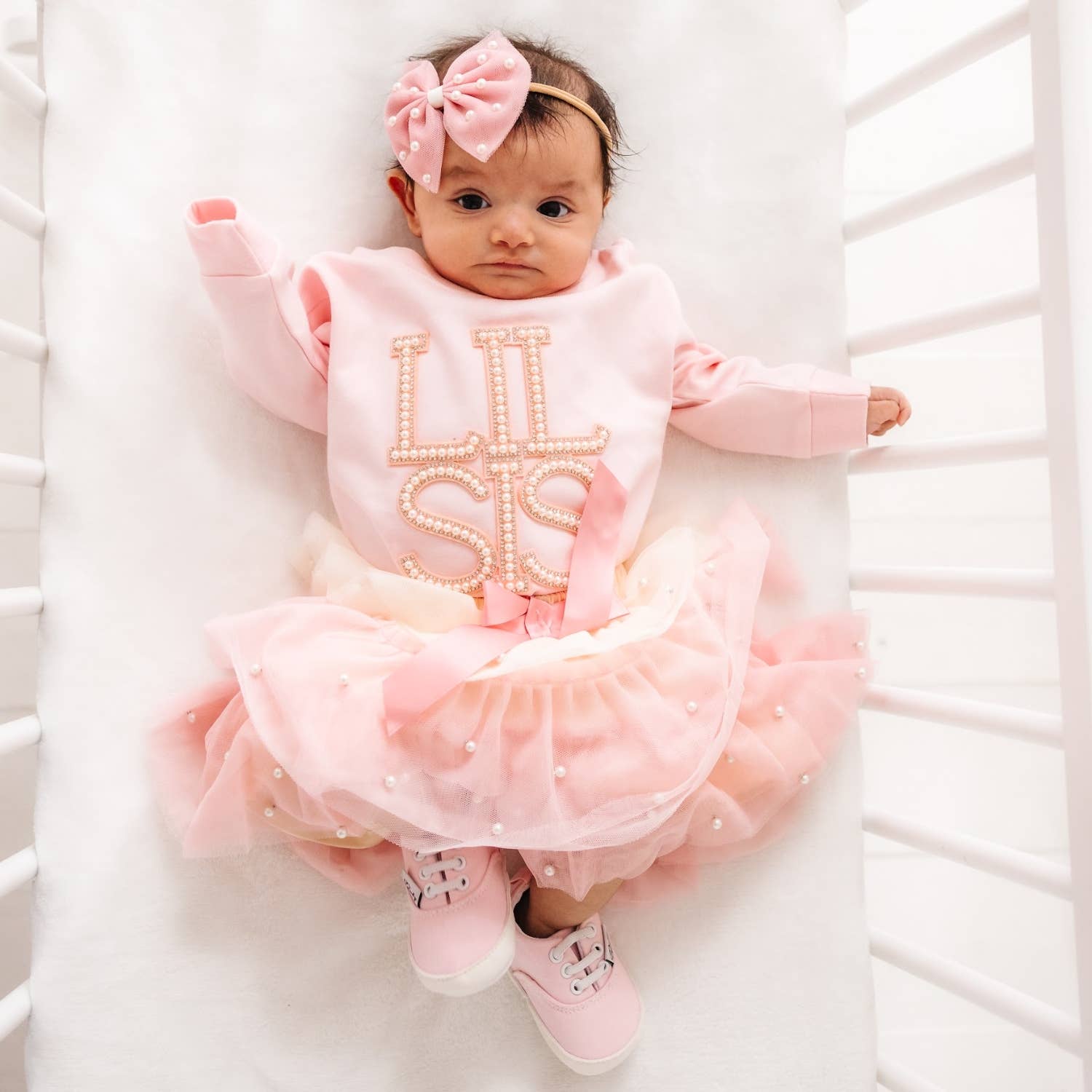 Sweet Wink – wholesale Tutu - Barn – Söt Pärla Kronblad Tutu - Barnbutikskläder7