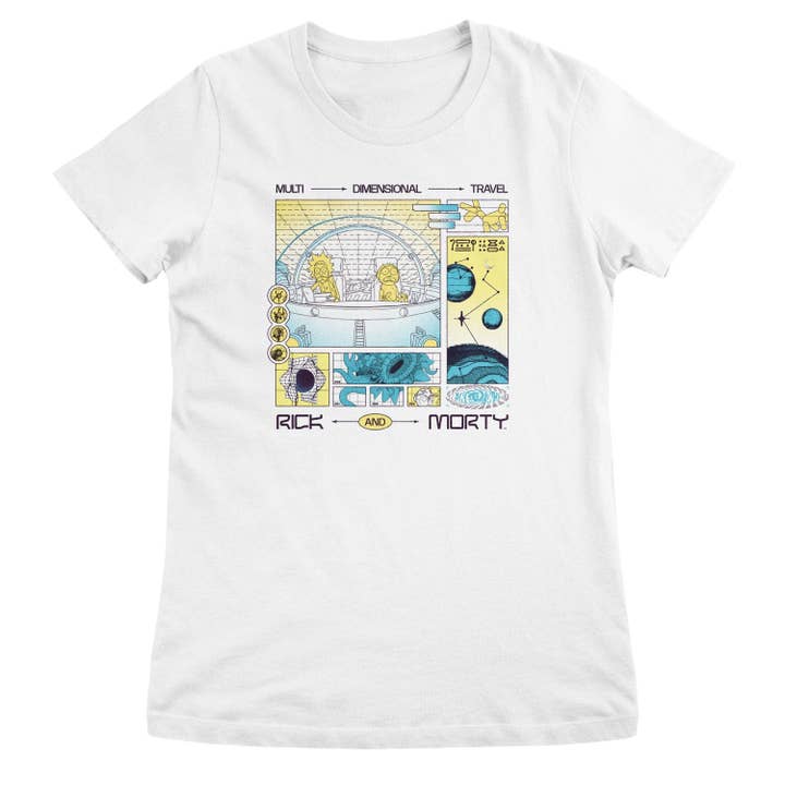 Multi Dimensional Travel Girly Tee for wholesale by Hybris Production AB