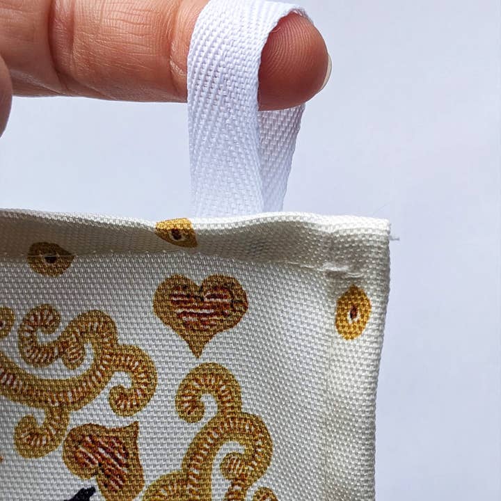 Kapelki Art - Wholesale Tea Towel - Folk art Cats and Kittens organic cotton tea towel3