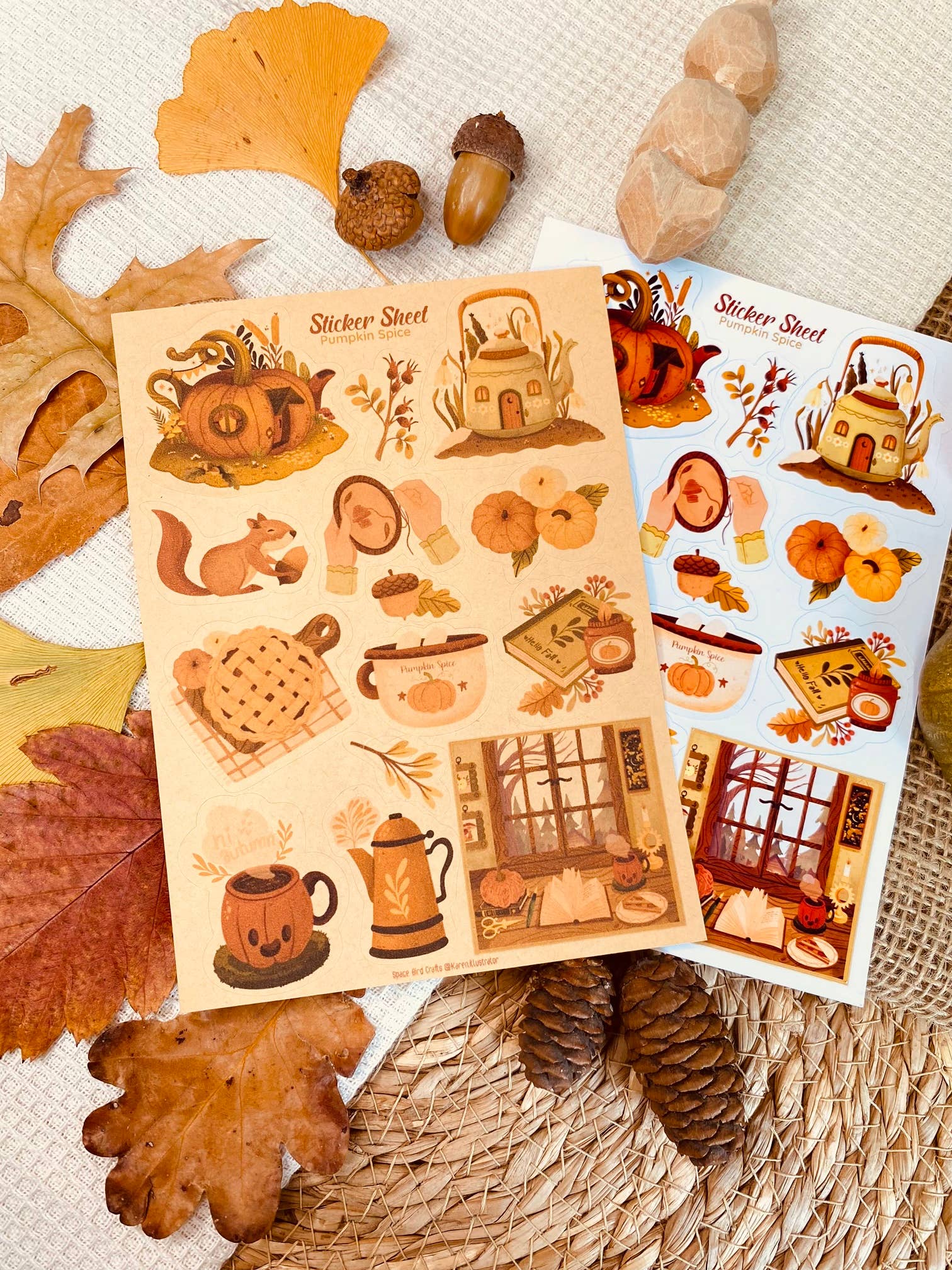 Split Moon Studios - Wholesale Sticker - Pumpkin Spice Sticker Sheet - Sticker Sheet - Bullet Journal5