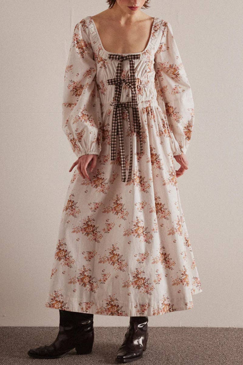 Mccolin – Großhandel Kleid – Damen – Gingham-Kleid mit Puffärmeln im Casual-Stil2