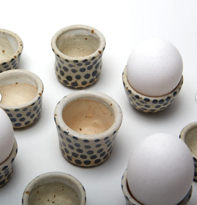 Polli Pots - Wholesale Egg Cup/Holder - Little egg cups Black White, Unique egg cups2