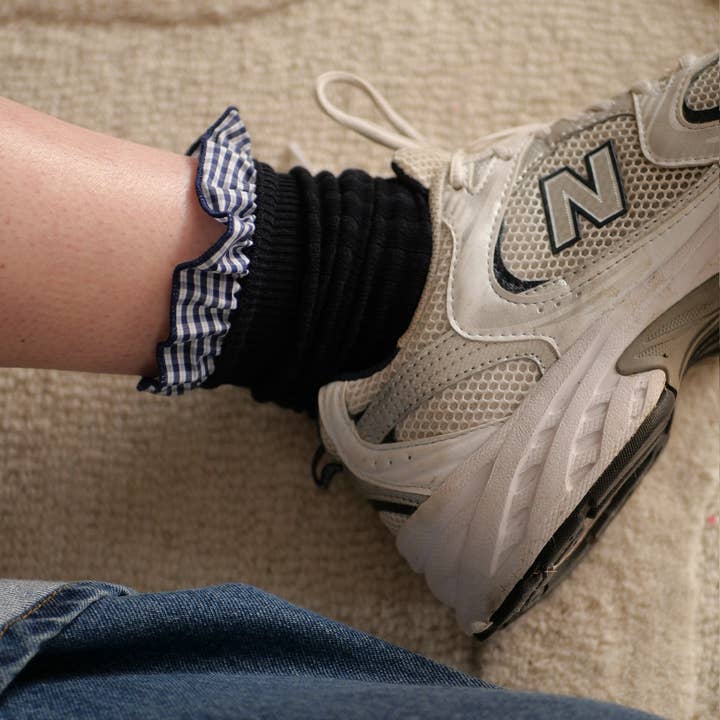 Vichyternede flæsesokker for engroshandel hos Gentil Coquelicot Paris