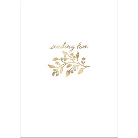 GREETING CARD THINKING OF YOU FOIL SPRIG for wholesale by Punch Studio