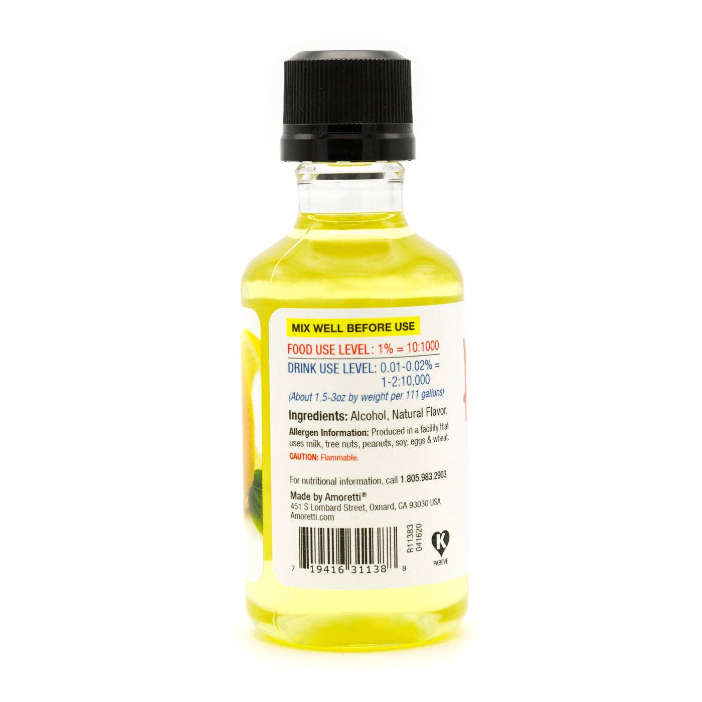 Amoretti - Wholesale Vanilla/Fruit Extract - Lemon Zest Oil Extract Water Soluble5