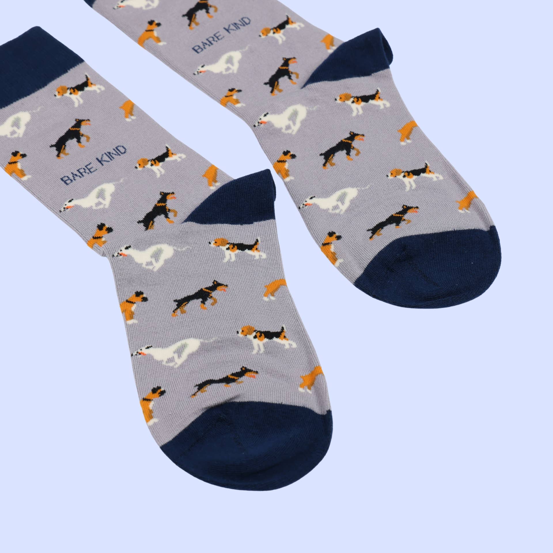 Bare Kind Socks - Wholesale Socks - Women's - Purple Dog Socks | Bamboo Socks | Purple Socks3