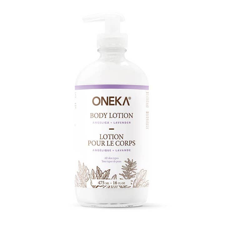 Lotion pour le corps Angélique et Lavande Oneka 460 ml pour la vente par Oneka Canada
