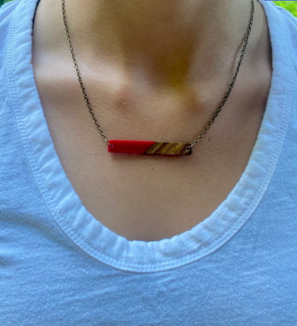 Kentucky Moon Designs - Vendita all'ingrosso Collana con ciondolo/pendaglio - Collana bohémien rossa+collana boho + leggera3