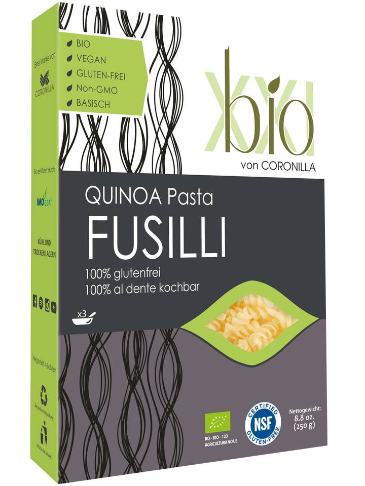 Organic Royal Quinoa and Rice Fusilli for wholesale by BIOXXI