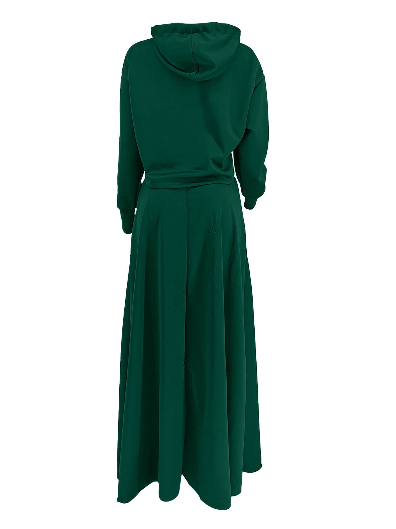 HIDDENBRAND - Wholesale Top & Skirt Set - Women's - Hoodie sweatshirt top maxi skirt set 2pcs5