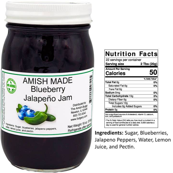 Arndt's Fudgery LLC - Vente Confiture/gelée - Confiture et gelée Amish Made 16 oz9