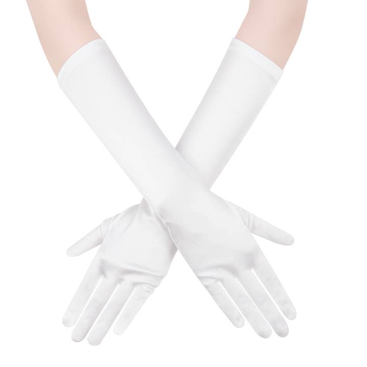Floris Linens – Großhandel Handschuhe – Damen – Lange Satin-Braut-Handschuhe9
