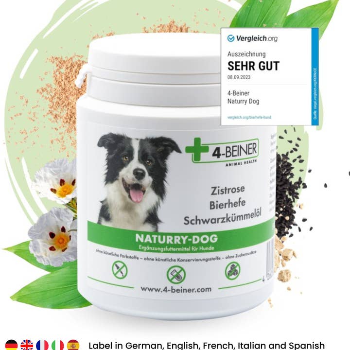 Kauartikel.com GmbH - Wholesale Pet Supplement - Dog - 4-legged Naturry Dog 80g0