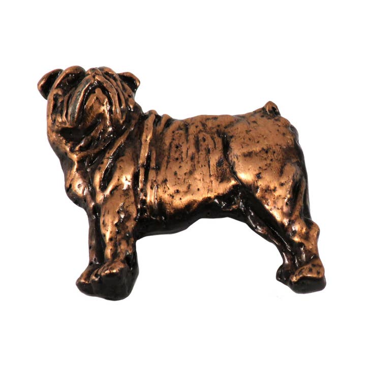 Creative Pewter Designs – Engroshandel Reversnål/knap – Engelsk bulldog tin reversnål eller magnet