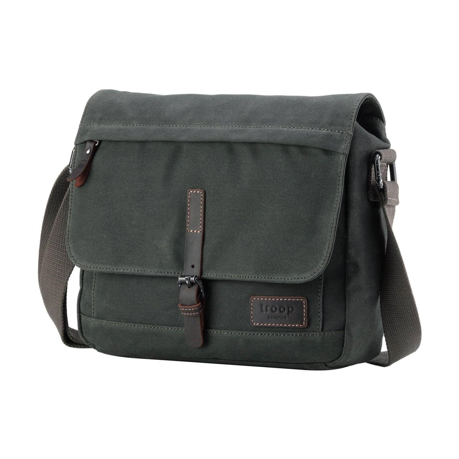 Troop London – wholesale Messenger bag – Men's – TRP0443 Troop London Heritage Canvas Leather Messenger Bag, Travel Bag, Tablet Friendly7