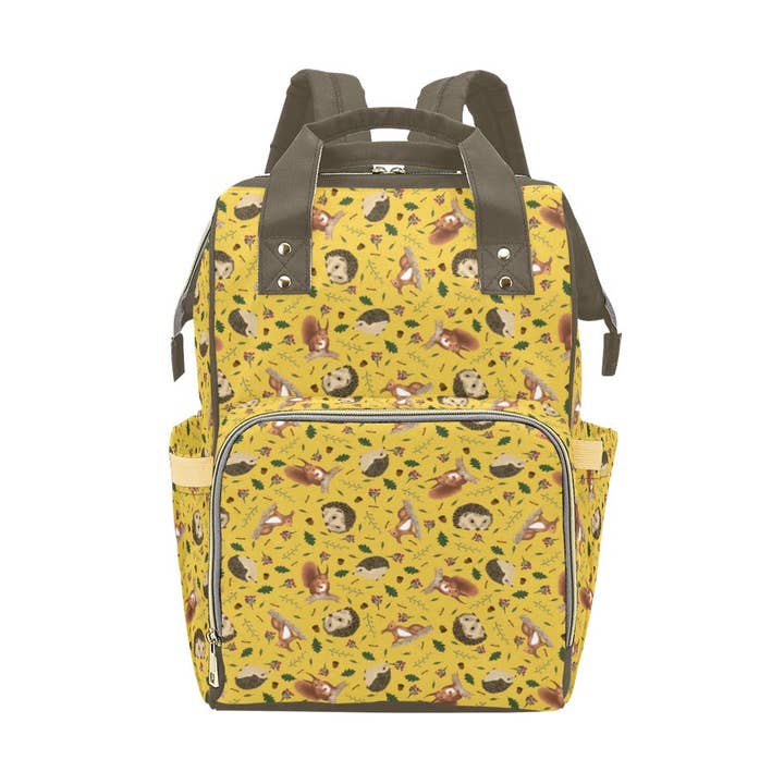 Autumn Creatures - Multi-Function Baby Changing Backpack Bag for wholesale by Green Cheeks