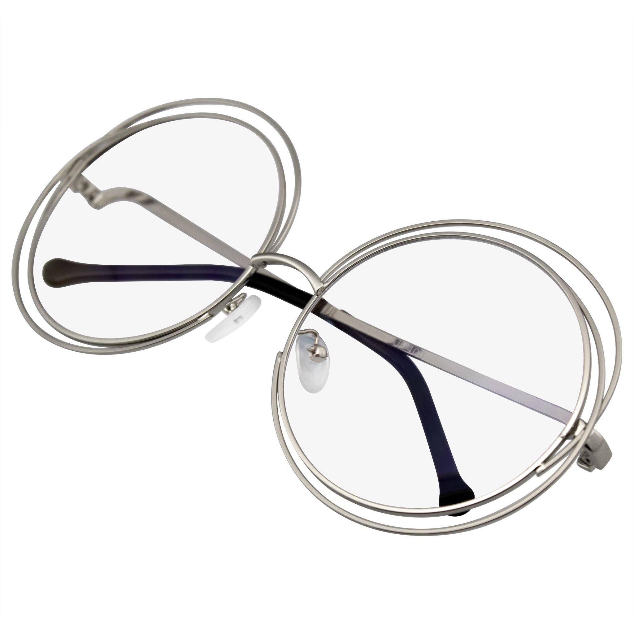 Emblem Eyewear - Wholesale Sunglasses - Women's - Round Sunglasses Double Wire Big Oversize Boho Circle Lens1