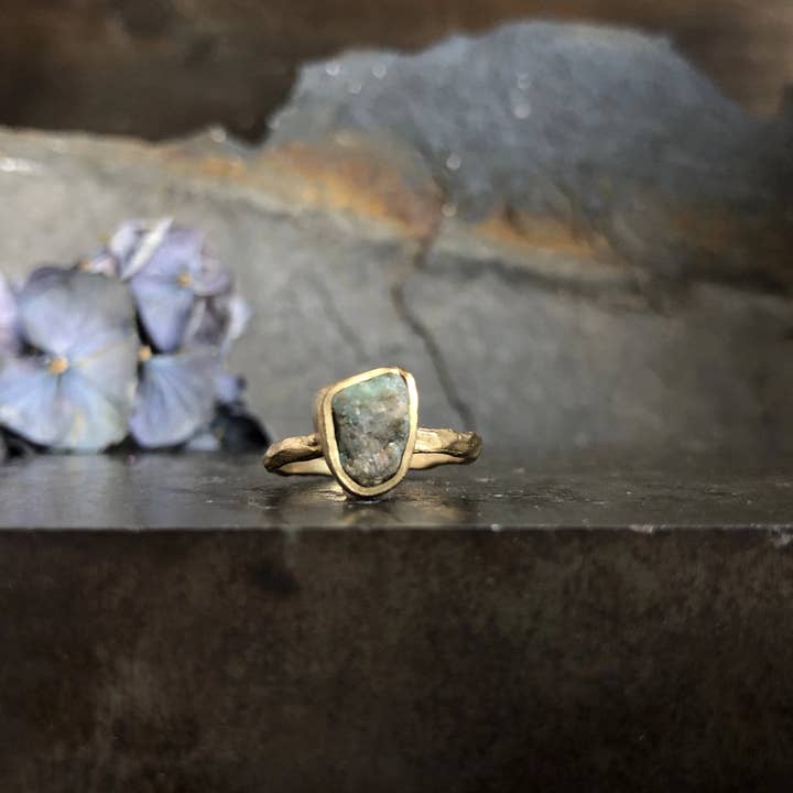 Guardian Ring - Emerald for wholesale by Emilie Shapiro Jewelry