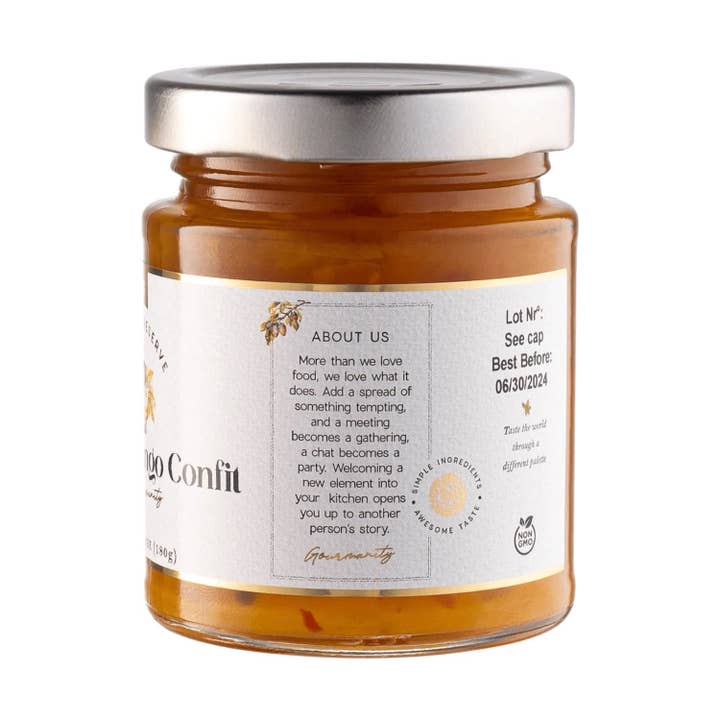 Think Distributors - Wholesale Jam/Jelly - Gourmanity Royal Preserve Spiced Mango Confit 6.35oz1