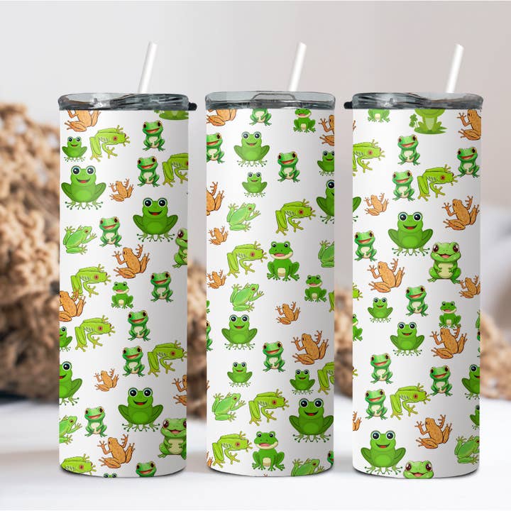 Frosch-Collage-Becher für den Großhandel von Wicked Flower Creations