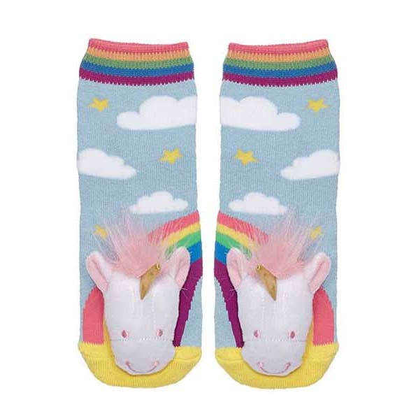 Infant Sock with Unicorn Head for wholesale by Kelley and Company