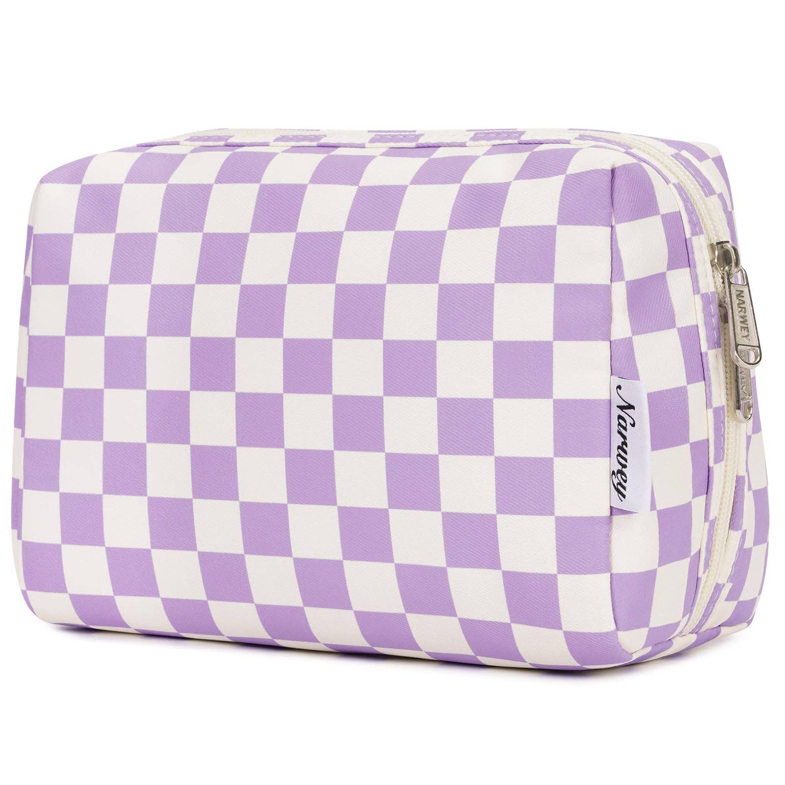 wandf - Wholesale Makeup/Cosmetic Bag - Checkered Makeup Bag Travel Cosmetic Bag Organizer Toiletry50