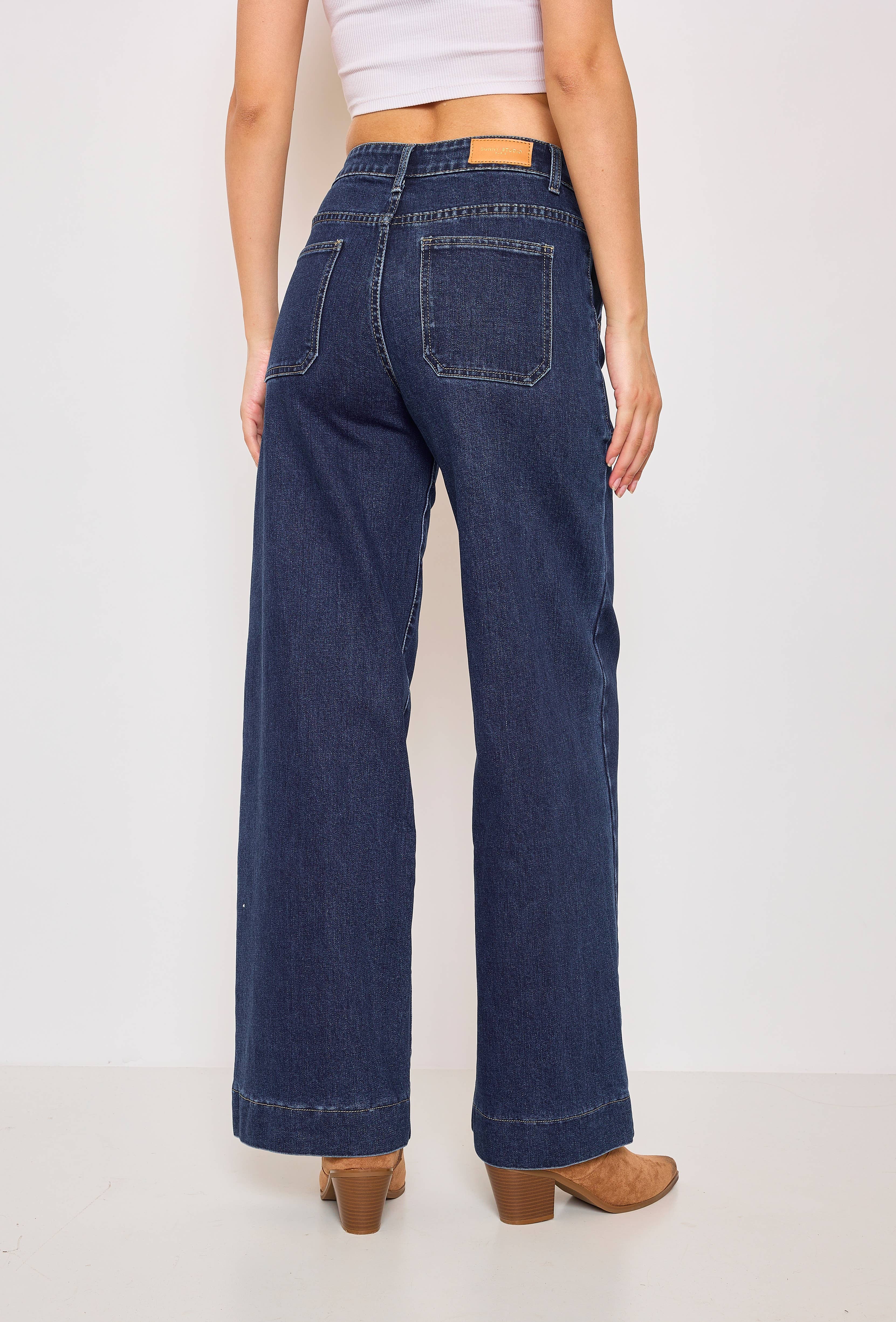 SUNNY STUDIO - Wholesale Jeans - Women's - Jean wide with pockets3