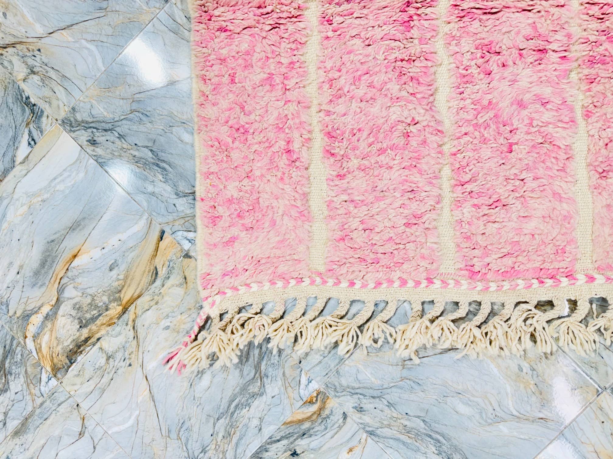 Moroccan Woven Treasures - Wholesale Area Rug - Light Pink Moroccan Rug, Hand-tufted Berber Rug, area rug7