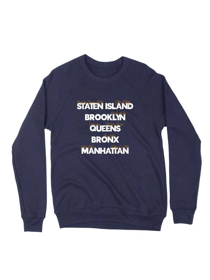 NYC Boroughs Marathon Sweatshirt for wholesale by Sarah Marie Running Co