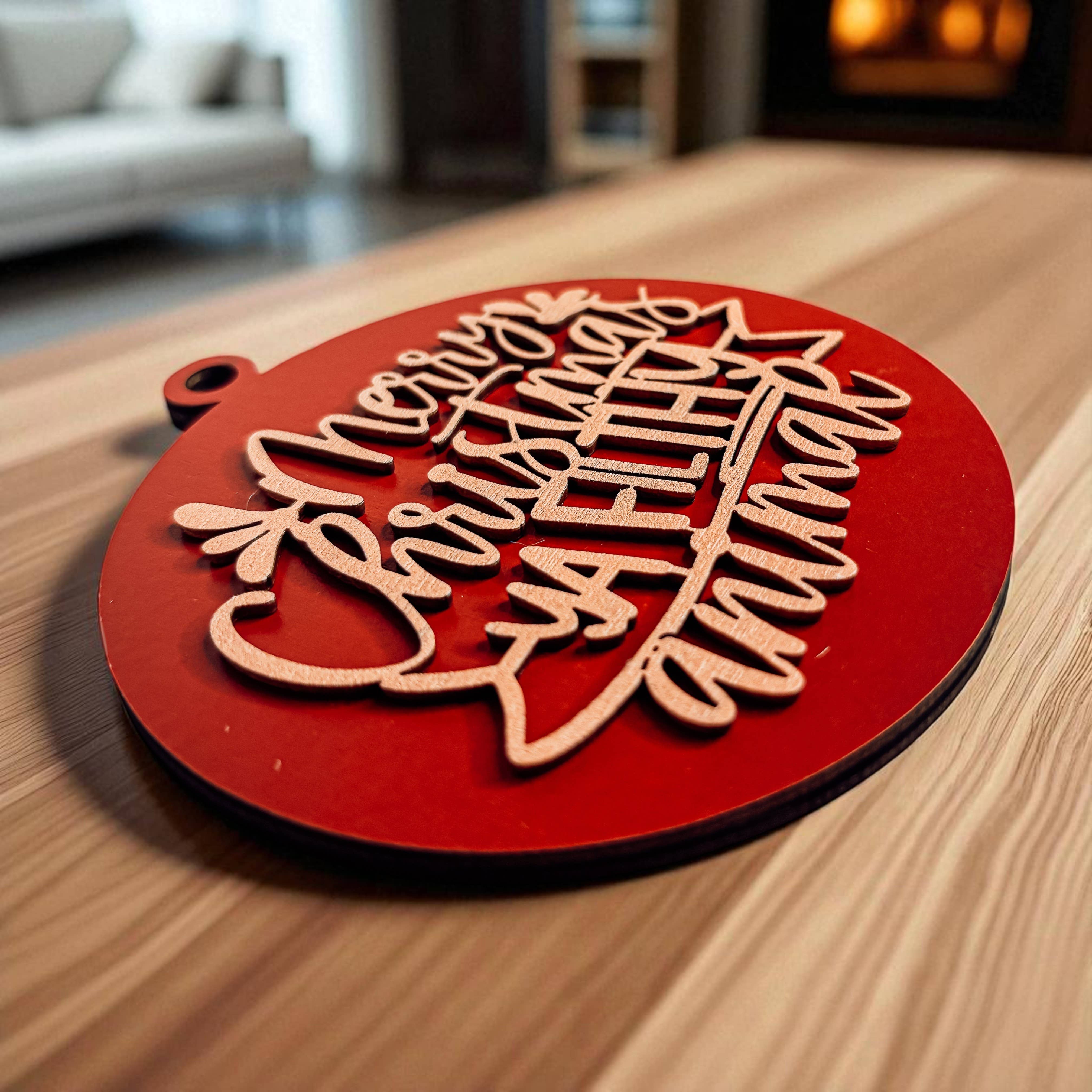 Gia Roma - Wholesale Ornament - Hanging Christmas Decor + Handmade Wooden Ornament Funny93