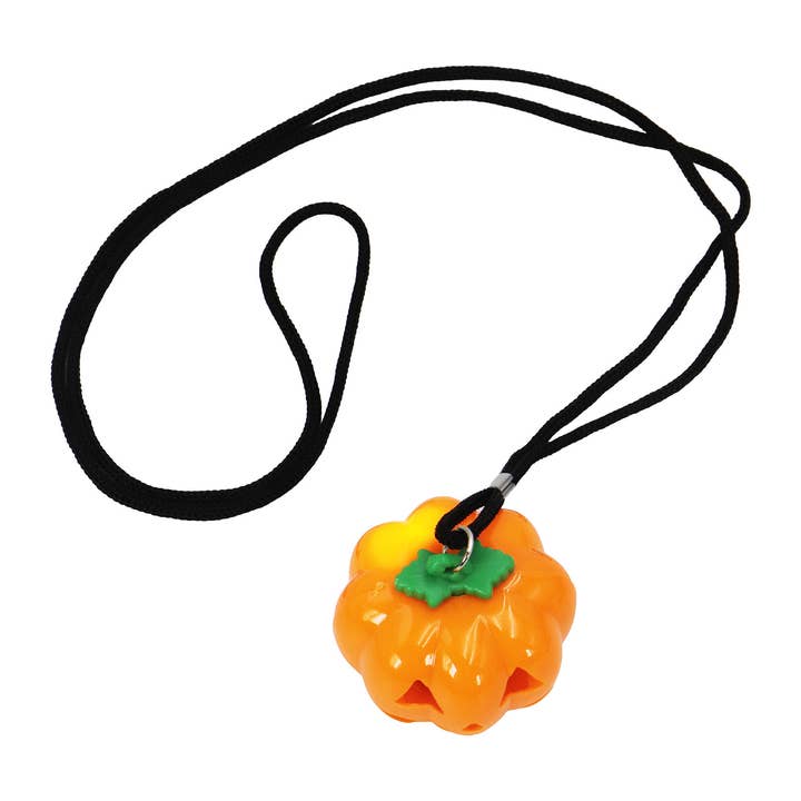 AS SHOWN Halloween Pumpkin Led Color-Changing Necklace - 24 pcs for wholesale on Faire9