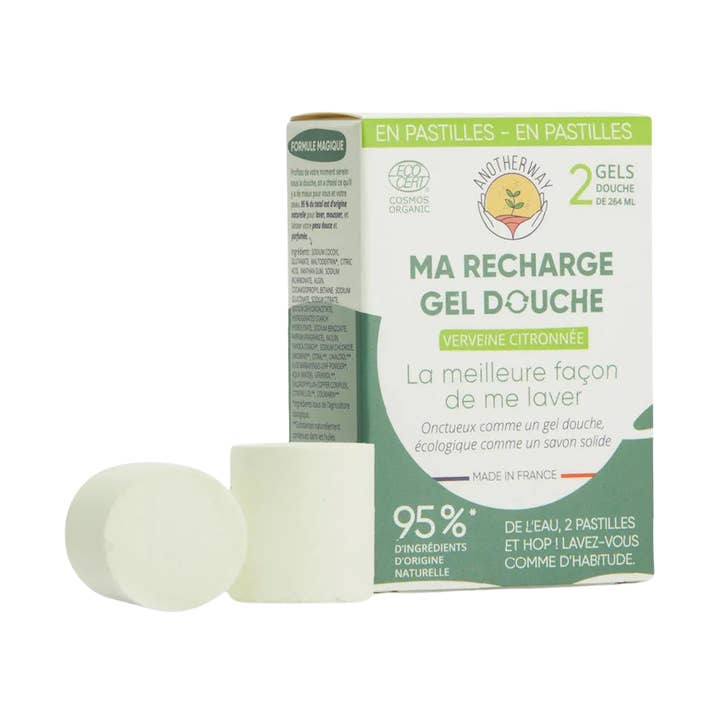 Ecohesens - Wholesale Body Wash/Shower Gel - Organic Lemon Verbena Shower Gel - Pack of 4 Lozenges0