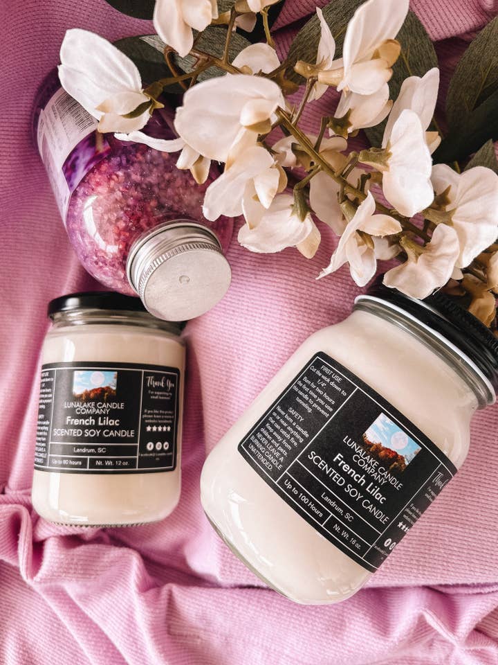 French Lilac for wholesale by Lunalake Candle Company, LLC